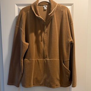 L.L. Bean Women's Soft Stretch Corduroy Pullover, Half-Zip